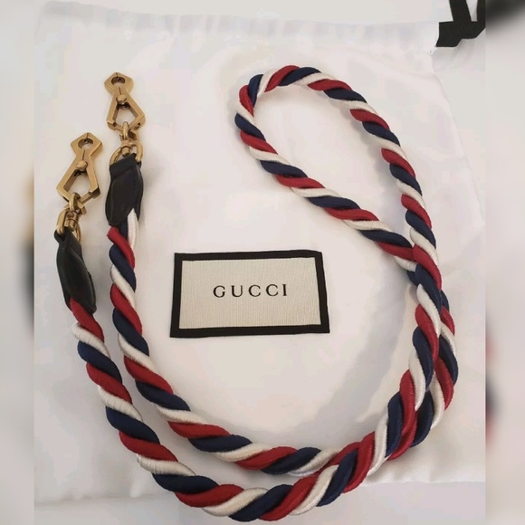 gucci bag red white blue strap
